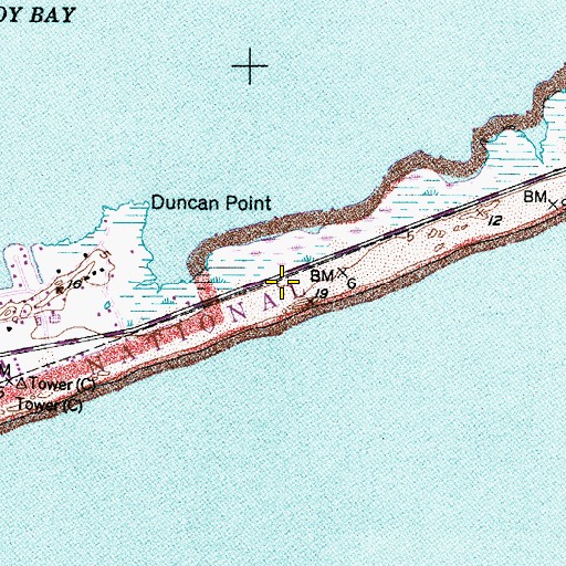 Topographic Map of Bare Hill, NC