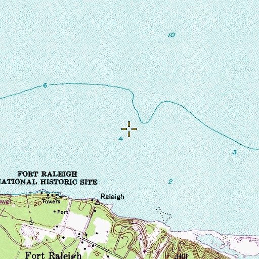 Topographic Map of Otis Cove, NC