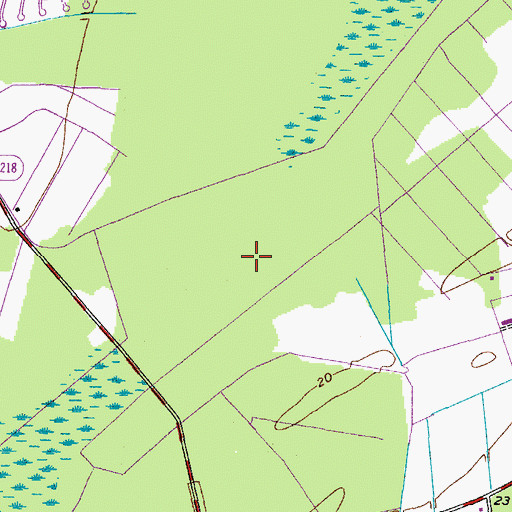 Topographic Map of Providence Swamp (historical), NC