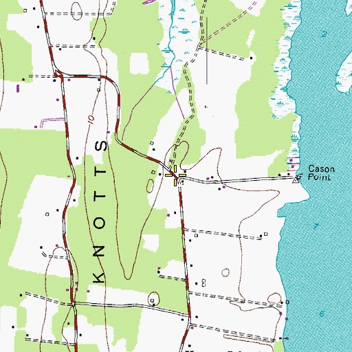 Topographic Map of Woodleigh, NC