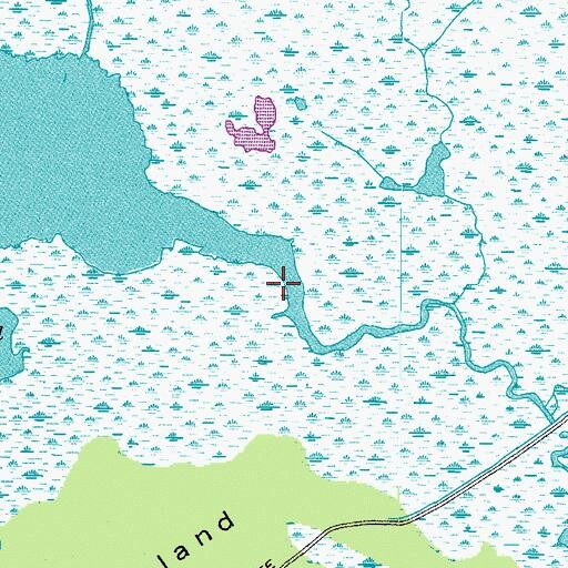 Topographic Map of Back Creek, NC