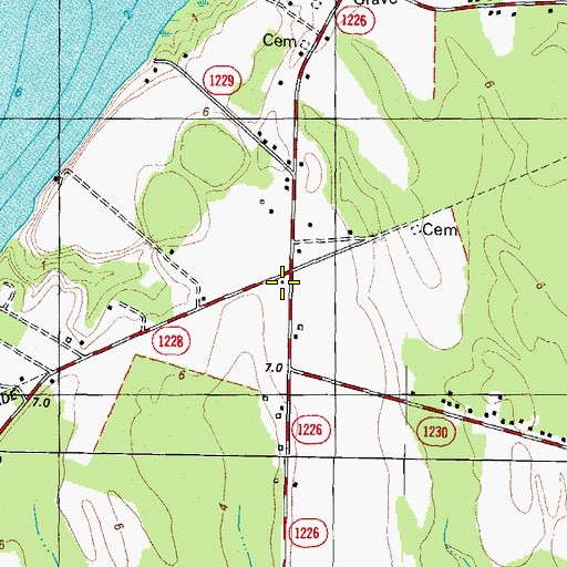 Topographic Map of Mount Rose, NC