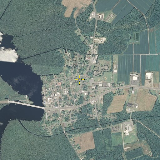 Aerial/Satellite Image of Tyrrell County Schools Administration Office, NC