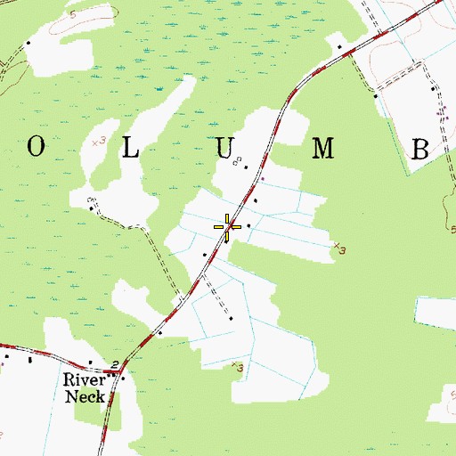 Topographic Map of New Run, NC