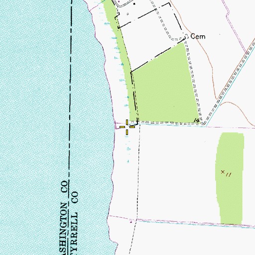 Topographic Map of Bee Tree Overlook, NC