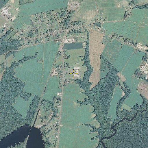 Aerial/Satellite Image of Perquimans Central School, NC