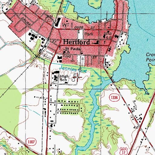 Topographic Map of Cedarwood Cemetery, NC