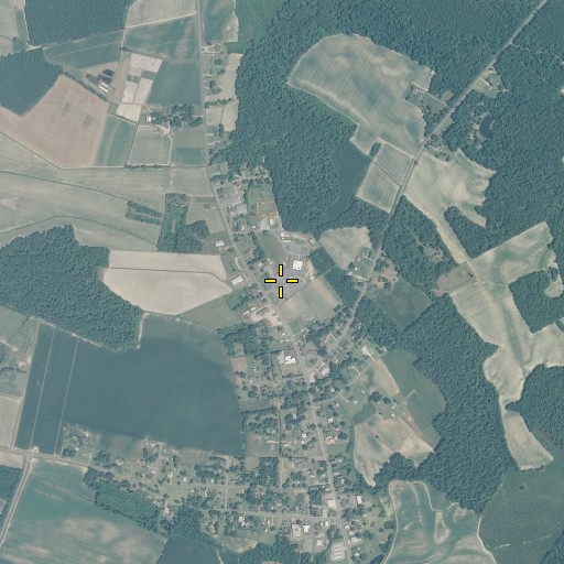 Aerial/Satellite Image of Gatesville Elementary School, NC