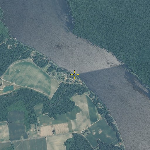 Aerial/Satellite Image of Mount Pleasant Wharf (historical), NC