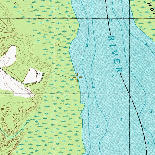 Topographic Map of The Harbor (historical), NC