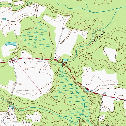 Topographic Map of Livermans Mill (historical), NC