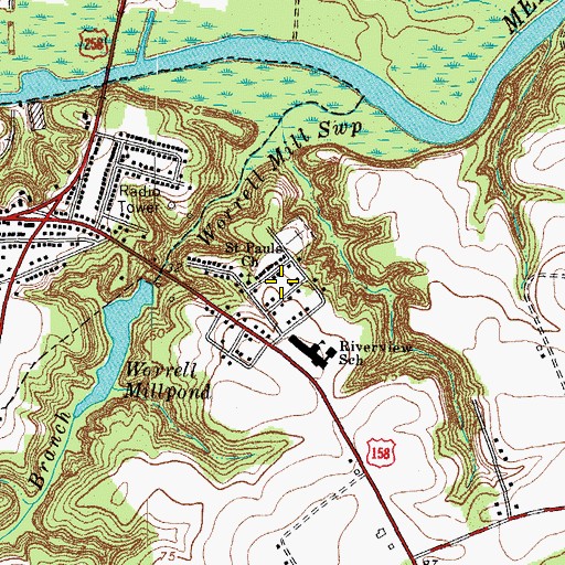 Topographic Map of High Hill, NC