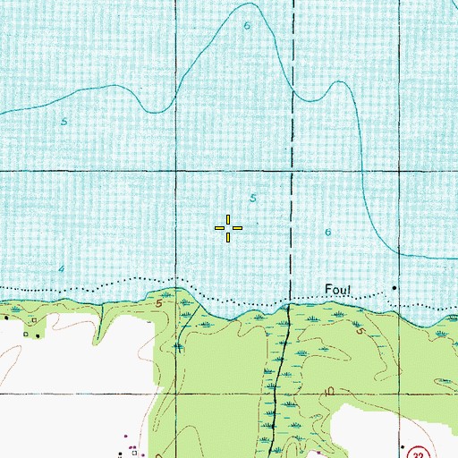 Topographic Map of Batemans Beach, NC