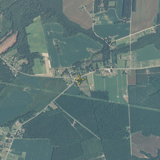 Aerial/Satellite Image of Pleasant Grove Methodist Church, NC