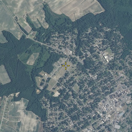 Aerial/Satellite Image of Woodlawn Cemetery, NC