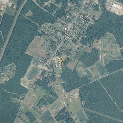 Aerial/Satellite Image of Brown School, NC