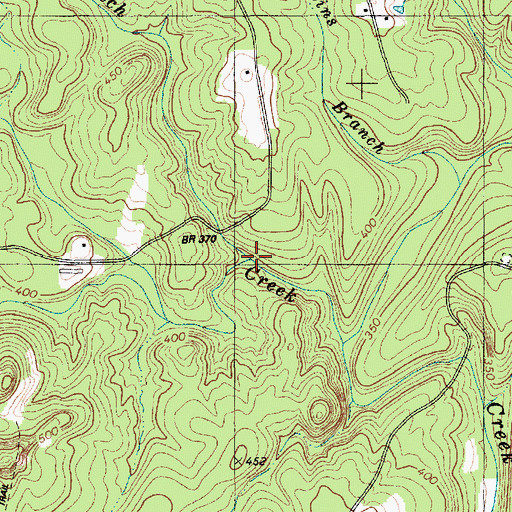 Topographic Map of Iron Hill Branch, NC