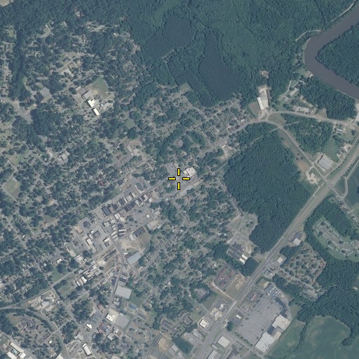 Aerial/Satellite Image of Martin County Courthouse, NC