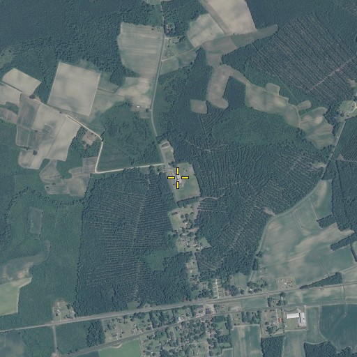 Aerial/Satellite Image of North Everetts School, NC