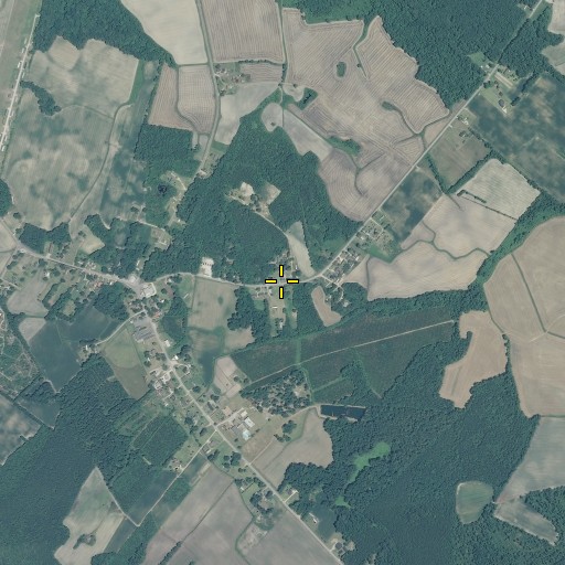 Aerial/Satellite Image of Mount Zion Church, NC