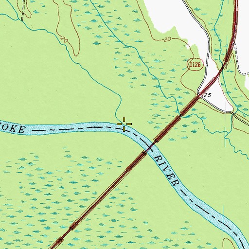Topographic Map of Canal Gut, NC