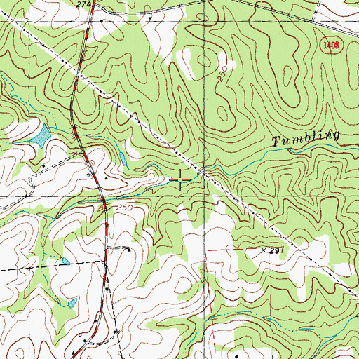 Topographic Map of Terry Branch, NC