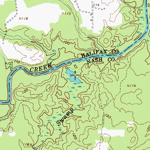 Topographic Map of Gum Lake, NC
