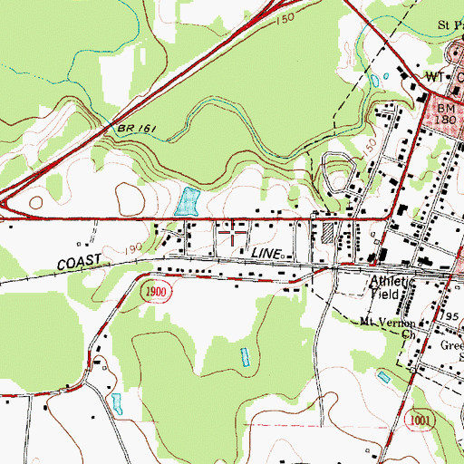 Topographic Map of Westgate Terrace, NC