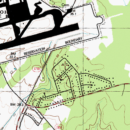 Topographic Map of Irongate, NC
