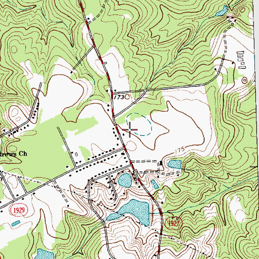 Topographic Map of Foxfire, NC