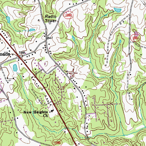 Topographic Map of Windmere, NC