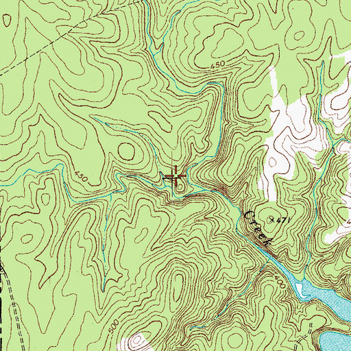 Topographic Map of Camp Butner Wildlife Management Area, NC