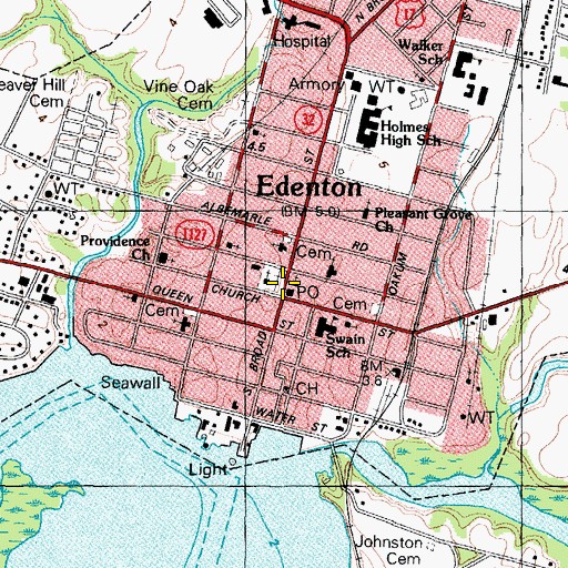 Topographic Map of Blair House, NC