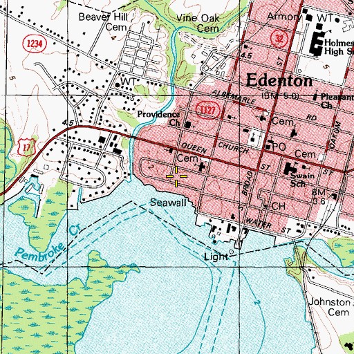 Topographic Map of Littlejohn House, NC