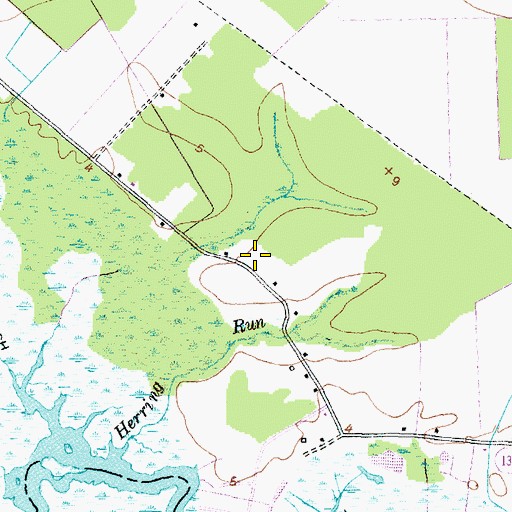 Topographic Map of Shallop Creek School, NC