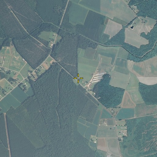 Aerial/Satellite Image of Oak Grove Church, NC