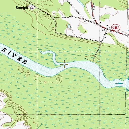 Topographic Map of Panther Creek, NC
