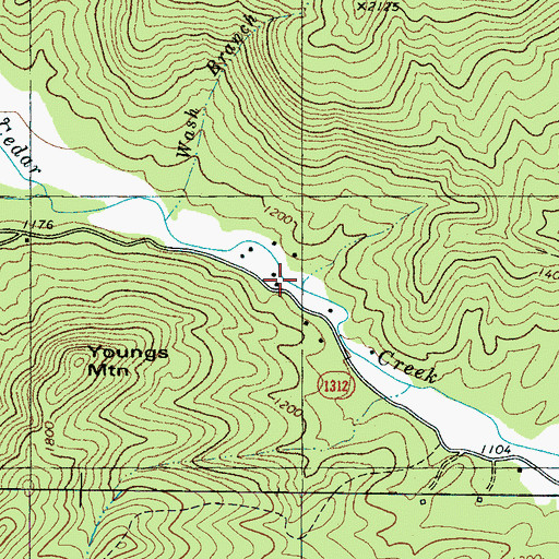 Topographic Map of Jeter (historical), NC
