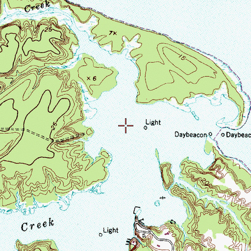 Topographic Map of Anderson Creek, NC