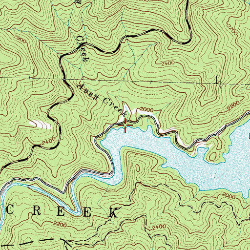 Topographic Map of Avey Creek, NC