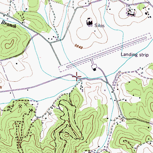 Topographic Map of Iotla Branch, NC