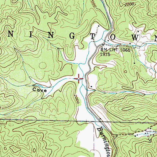 Topographic Map of Kelly Cove, NC