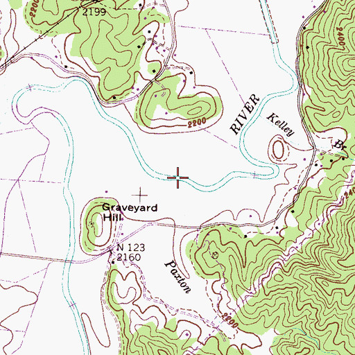 Topographic Map of Paxton Creek, NC