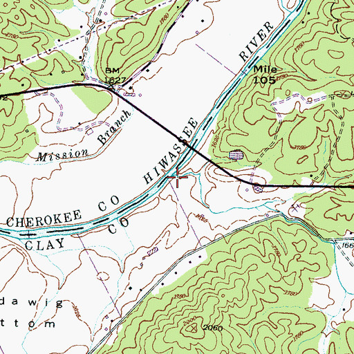 Topographic Map of Suddawig Branch, NC
