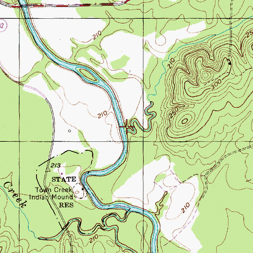 Topographic Map of Susies Creek, NC