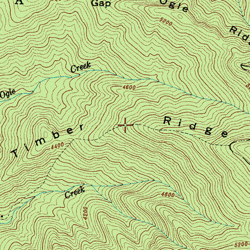 Topographic Map of Timber Ridge, NC