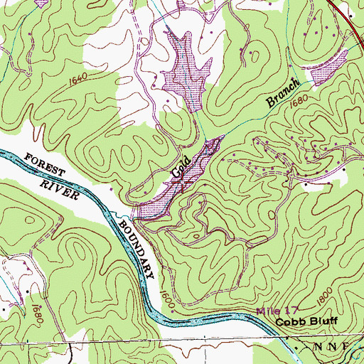 Topographic Map of Harold Wells Lake, NC