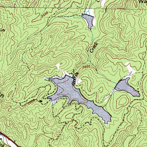 Topographic Map of W S Sagar Lake Dam, NC