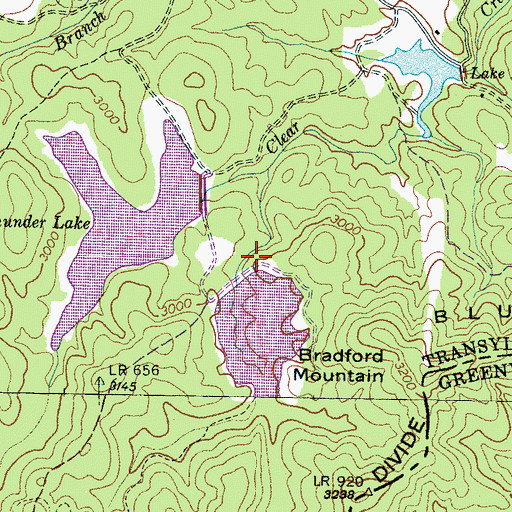 Topographic Map of Eagles Nest Dam, NC