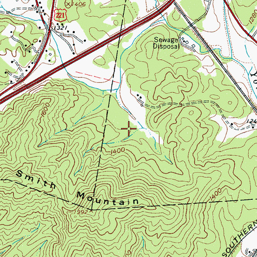 Topographic Map of Taylor Lake Dam, NC